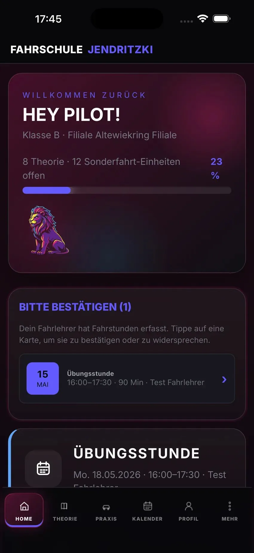 Dashboard-Screen